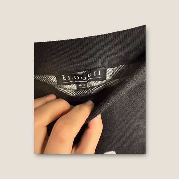 Eloquii Intarsia Sweater Skirt Plus Size 14/16 - Picture 5 of 6